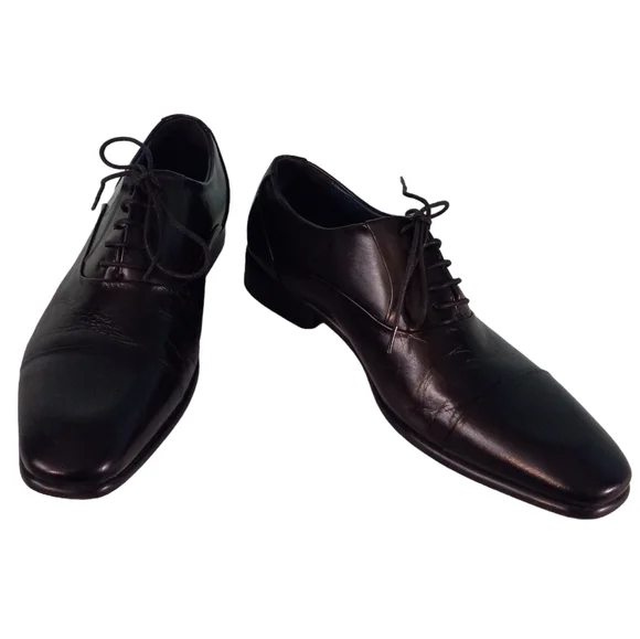 Steve Madden Men's "Jonez" Leather Lace Up Oxford Dress Shoe | US 8 - Picture 3 of 10